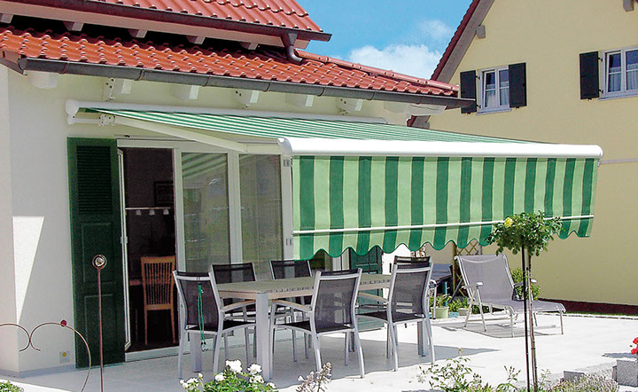 Beispielfoto Erweiterung Gelenkarmmarkisen