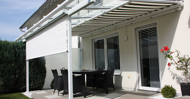 Beispielfoto Unterglasmarkisen