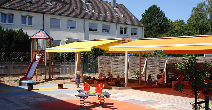 Beispielfoto freistehende Markisen