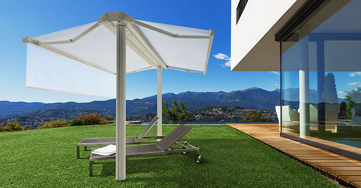 Beispielfoto freistehende Markisen