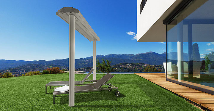 Beispielfoto freistehende Markisen