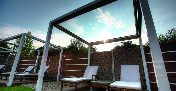 Beispielfoto freistehende Markisen